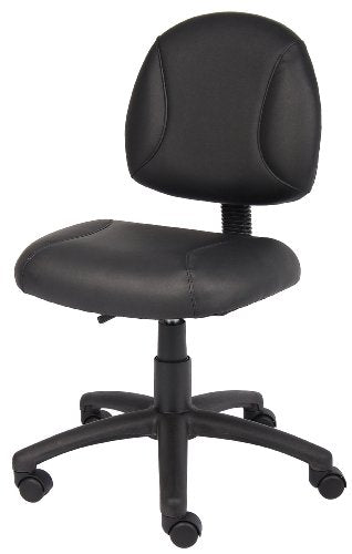 Boss Office Products Black Posture Task Chair - Adjustable, Low-Back Ergonomic Office Chair