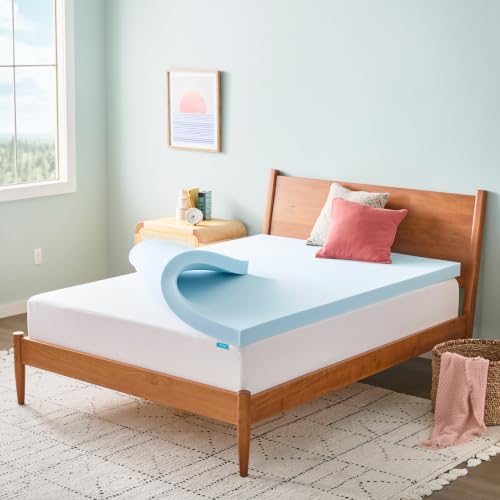 Queen Size 3 Inch Gel Infused Memory Foam Mattress Topper - Plush Cooling Comfort - Pressure Relief - CertiPUR Certified Variation of THIS listing