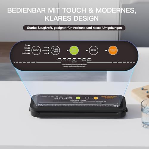 Vacuum Sealer Machine - Compact Automatic Food Preserver for Dry and Wet Foods