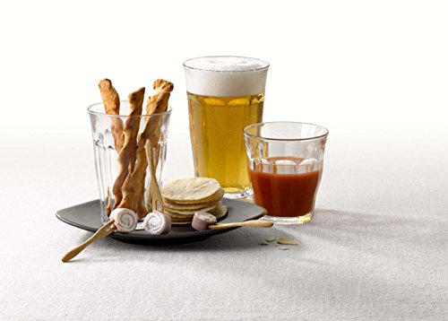 French Glass Tumbler Set of 6 - 16.87 oz Clear Impact-Resistant Drinkware - Duralex Picardie