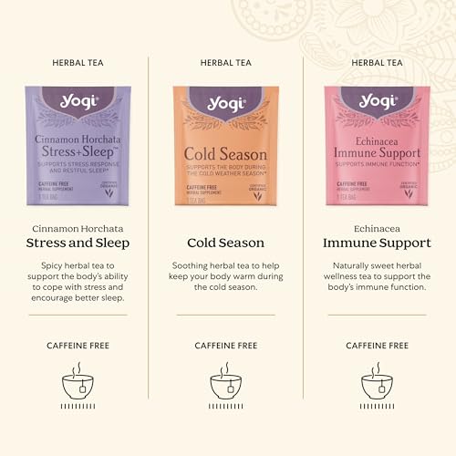 Get Well Tea Gift Box - Organic Wellness Tea Sampler, 45 Bags