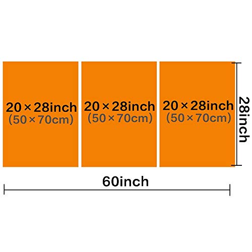 3 Panel Canvas Wall Art Historical World Map Pictures for Living Room Teal Blue Artwork Premium Quality Prints Paintings Giclee House Modern Decor Wooden Framed Stretched Ready to Hang(60''Wx28'')