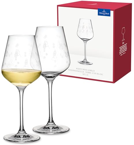 Villeroy & Boch Delight Stems White Wine Glasses, Set of 2 – 13 oz