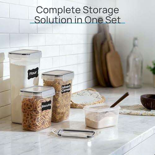 Vtopmart Black Airtight Food Storage Containers Set, 24 pcs with Lids