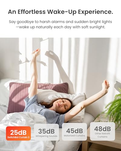 SwitchBot Automatic Curtain Opener Rod Version Bluetooth Smart Control with App & Timer
