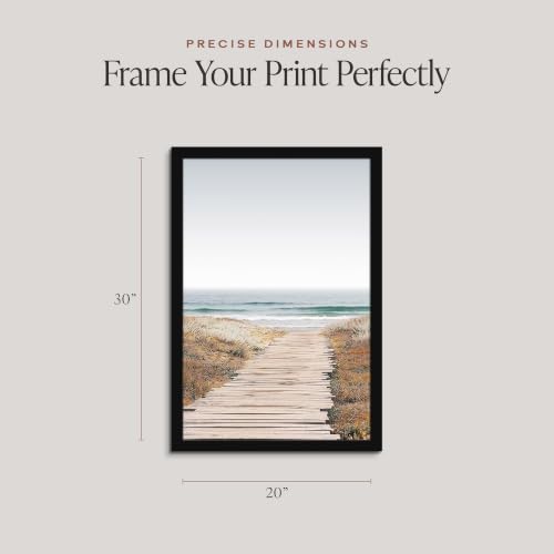 Americanflat 20x30 Black Poster Frame - Engineered Wood Wall Art Frame