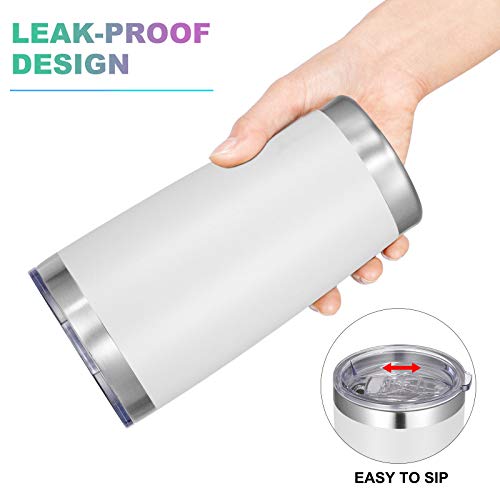 20oz Stainless Steel Travel Tumbler Set - Pack of 12 with Lid & Straw - Powder Coated