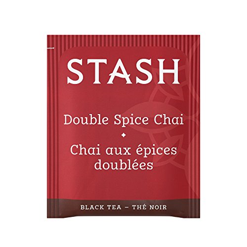 Double Spice Chai Black Tea Bags - 100 Count Bulk Pack, Spicy & Bold