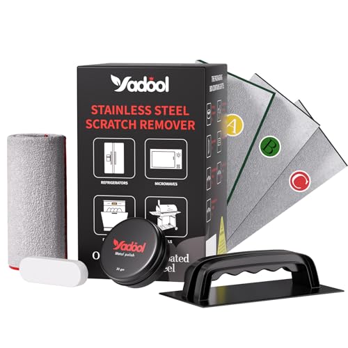 Yadool Stainless Steel Scratch Remover Kit for Non-Coated Appliances
