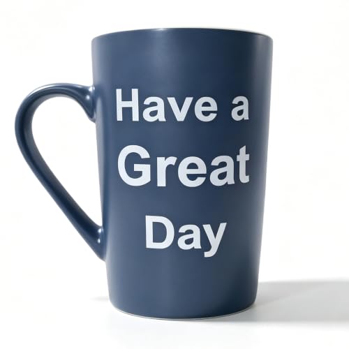 MAUAG Funny Coffee Mug Have a Great Day Middle Finger Cup, 15 Oz
