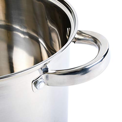 Oster Sangerfield 5-Quart Stainless Steel Pasta Pot Set with Lid, Steamer & Strainer