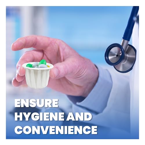 Disposable 1 oz Paper Medicine & Condiment Cups Bulk Pack 4900 pcs