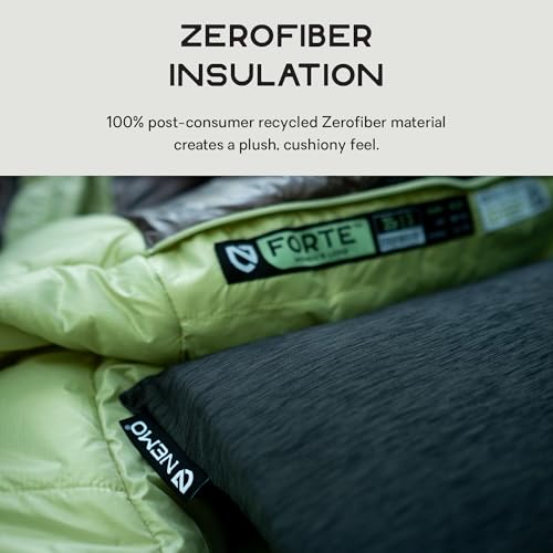 NEMO Fillo Elite Camping Pillow - Blue Horizon & Citron, Lightweight & Packable