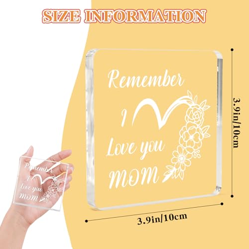 Best Mom Ever Acrylic Plaque Gift from Daughter - Mother’s Day, Christmas & Birthday Keepsake