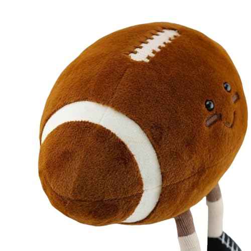11inch Football Plush Toys,Rugby Stuffed Sports Balls Toy,with feet Creative Soccer Doll,Cute Fun Soft Plush Ball,Plush Stuffed Spherical Soft Toys Sports Throw Pillow Cushion Kids Gift (Rugby)