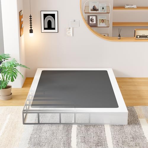 Queen Box Spring 9 Inch Heavy Duty Bed Base with Fabric Cover - EMODA
