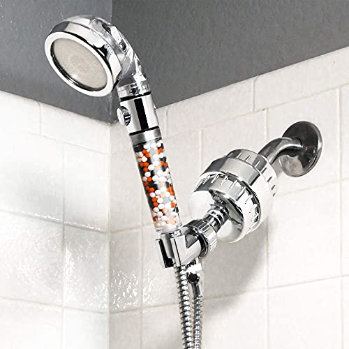 StoneStream EcoPower 6-in-1 High Pressure Handheld Shower Head & Filter Kit