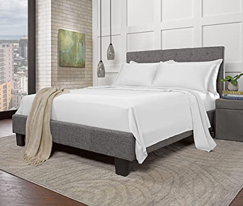 King Size Organic Eucalyptus Bed Sheets Set - Silky Soft Breathable 4 Piece, White