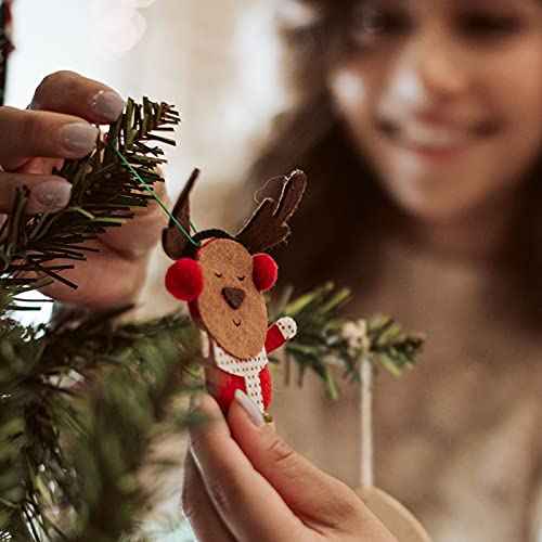 Hotop 100 Pieces Christmas Ornament Hooks Xmas Ornament Hangers 2.5 Inch Large Metal Wire Christmas Tree Decorating Hooks Green Christmas Ball Hanging Hangers for Christmas Party Decorations