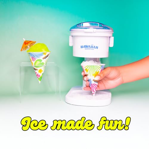 Kid-Friendly Snow Cone Machine Kit with Syrup Flavors & Accessories