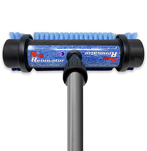 Carpet & Rug Cleaner Brush with Telescoping Handle - Stain & Dirt Removal