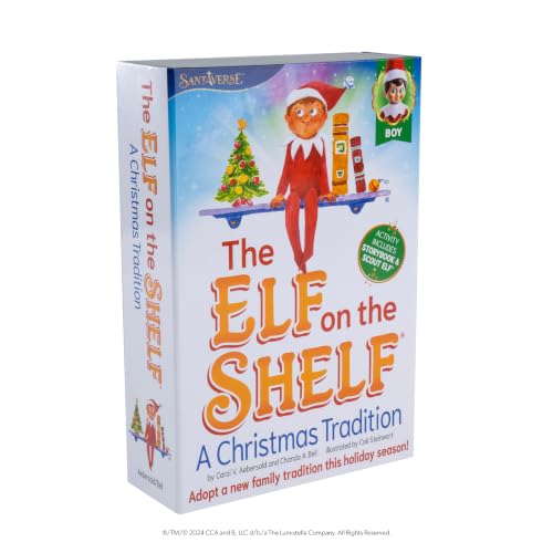 Elf on the Shelf Box Set - Boy Scout Elf with Blue Eyes - Christmas Tradition