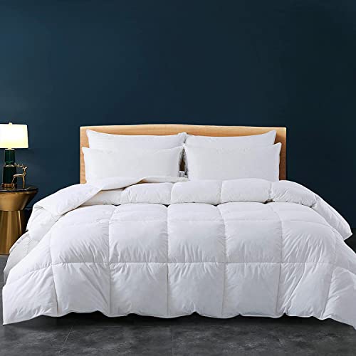 Cozynight California King Size Comforter-Down Alternative Comforters Duvet Insert with Corner Tabs-Breathable-Box Stitched Reversible Comforter (White, 102"x96")