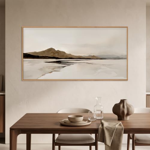 Abstract Mountain Wall Art Set - 20x40 Inch Framed Canvas with Variation: Mountain Wall Art