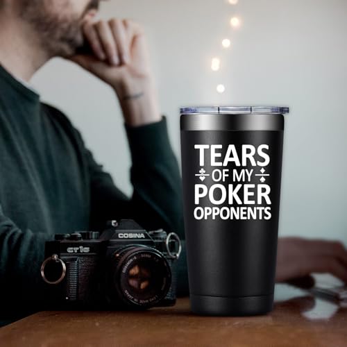 Poker Gifts for Men Women - Casino Gambling 20oz Tumbler