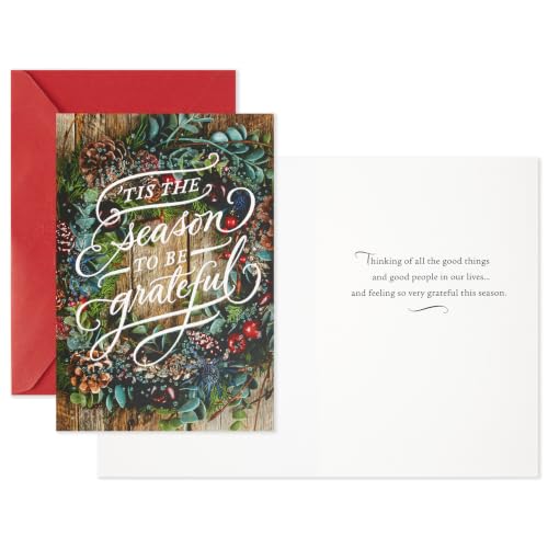 Hallmark 16-Pack Seasons to Be Grateful Christmas Cards Set