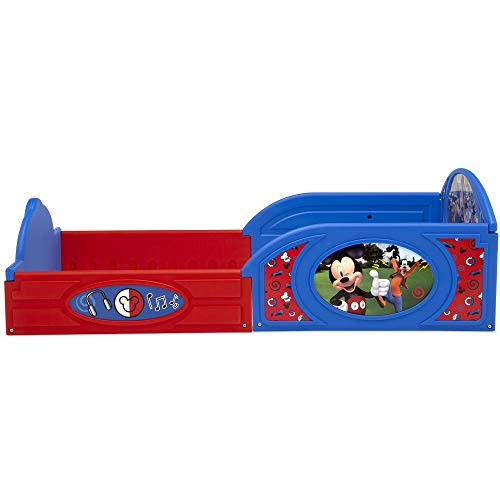 Delta Children Mickey Mouse Toddler Bed with Guardrails - Sleep & Play Version