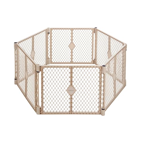 Toddleroo Baby Play Yard - 6-Panel, 18.5 Sq Ft Indoor Outdoor Sand