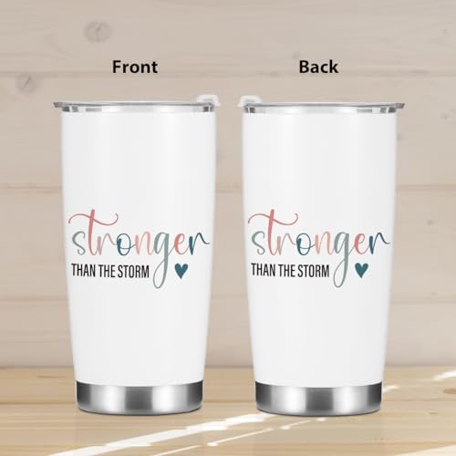 Stronger Storm 1151 Inspirational Quotes Tumbler 20oz Stainless Steel Travel Mug with Lid