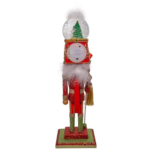 Kurt Adler 20" Animated Musical Nutcracker Water Globe Holiday Decor