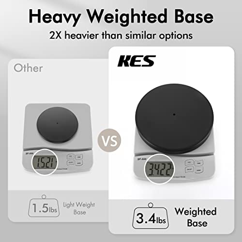KES Freestanding Bathroom Toilet Paper Holder Matte Black 20.2" H, Rustproof Stainless Steel