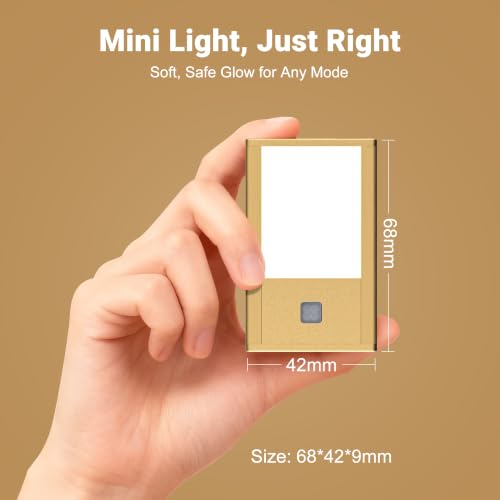 V4light Rechargeable Motion Sensor Night Light 4-Pack - Gold, 3000K