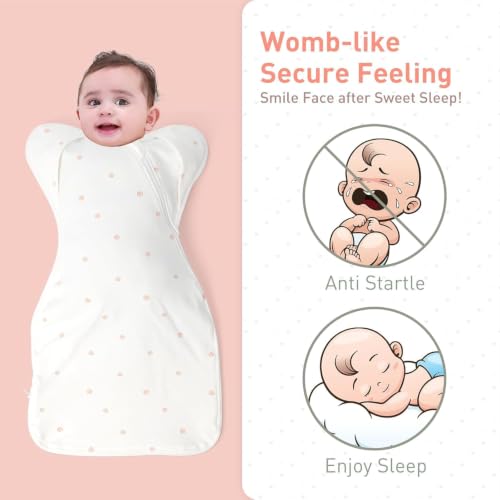 Knirose Organic Cotton Baby Sleep Sack Swaddle 0-3 Months + Bee Butterfly