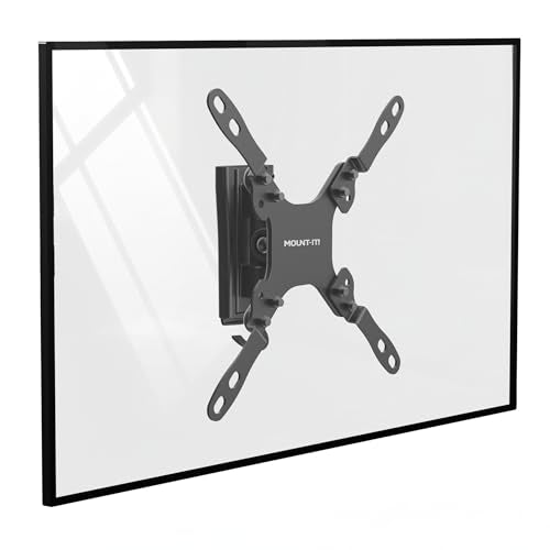 RV Wall Mount TV Bracket with Dual Plates Marine-Grade Aluminum Full Motion Tilt