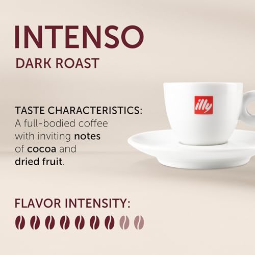 illy Intenso Bold Roast Coffee Capsules 10 Pack Compatible with Nespresso