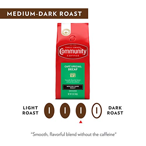 Community Coffee Café Special Decaf Ground Coffee 32oz Bag (Pack of 4) - Medium Dark Roast