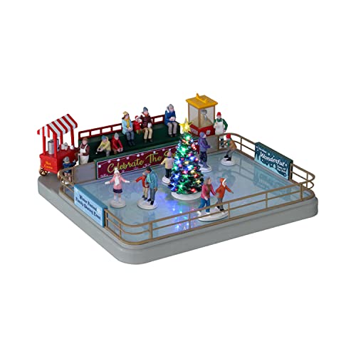 Lemax Vail Village Sights & Sounds Outdoor Skating Rink 14871-UK — Multicoloured