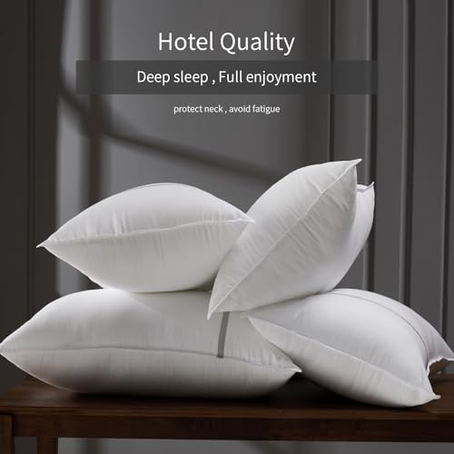 Queen Size Set of 4 Cooling Hotel Pillows - Medium Firm, Down Alternative, 20 x 28 Inches - Variation of THIS listing