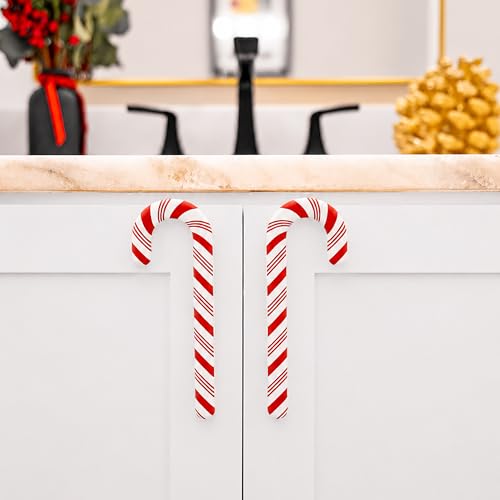 Knobēz Handlez Small Candy Cane Decorative Drawer Handle Covers (8 Pack) by Knobēz