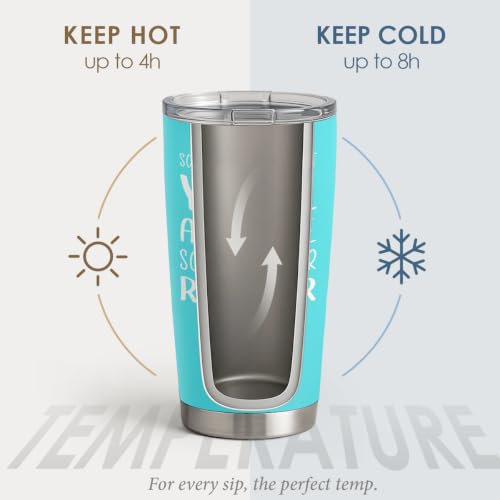 SANDJEST Sometimes You Forget That You’re Awesome Tumbler Gift Set - Inspiration 1, 20oz Insulated Travel Mug