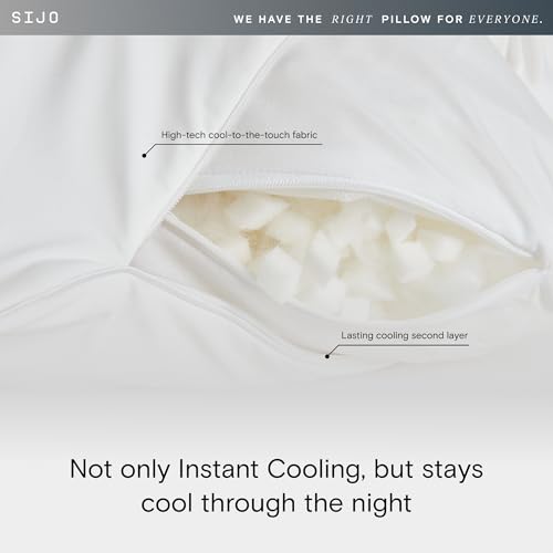 Queen Shredded Memory Foam Pillow with Cooling Surface - Adjustable Loft & Support