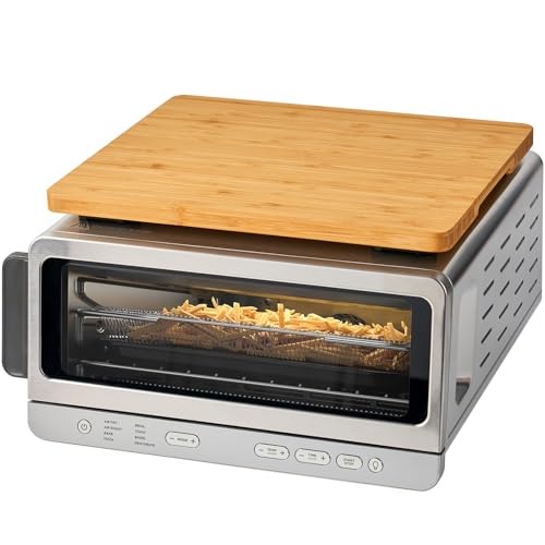 Umilife Bamboo Cutting Board for SP151 Oven - Heat-Resistant, Non-Slip, Extra Storage
