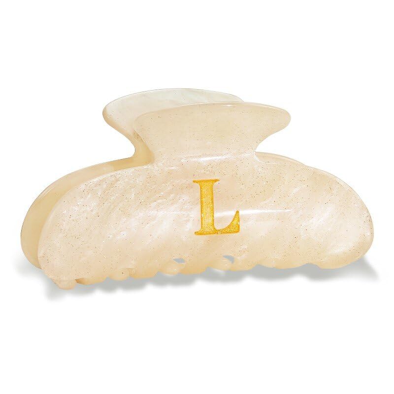 Skiennix Acrylic Letter Hair Clips - Monogram Glitter Claw Clips for Women | Perfect Friendship Gifts
