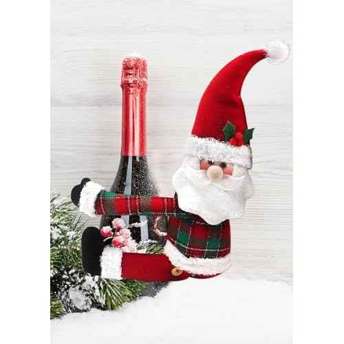 On-Airstore Christmas Tree Topper with Santa, Handmade Decoration for Home