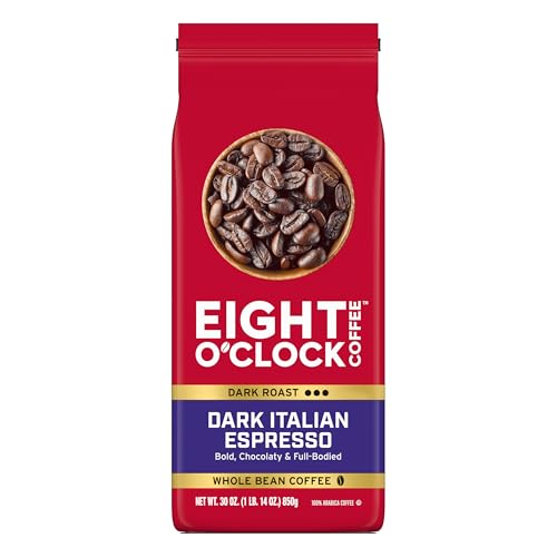 Dark Italian Espresso Coffee Beans - Bold 100% Arabica, 30oz Pack of 1