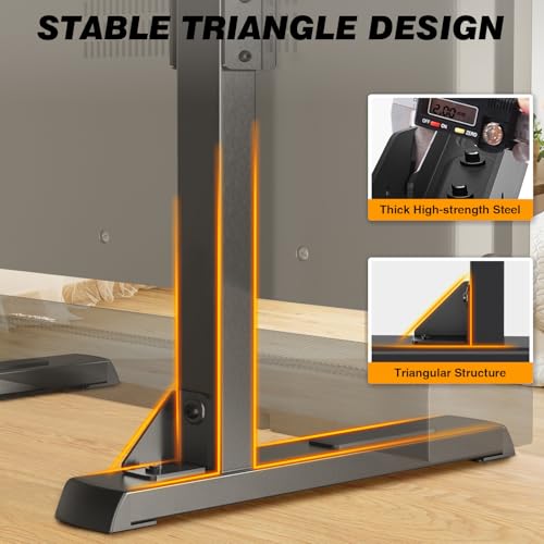 5Rcom Universal Table Top TV Stand for 35-88 Inch Flat & Curved TVs - Height Adjustable, Supports Up to 150 lbs